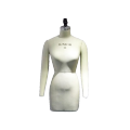 DL234 JUNIOR SIZE 11 Half body Female fitting mannequin with collapsible shoulders and across metal base fabric mannequin